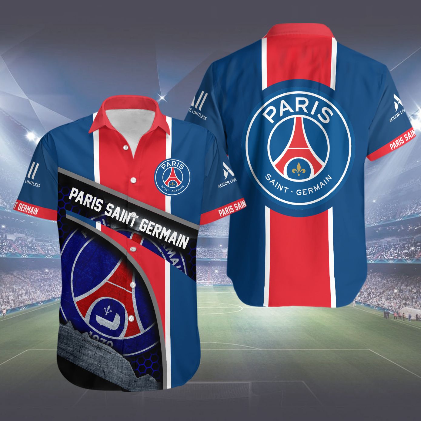 Paris Saint Germain Hawaiian shirt