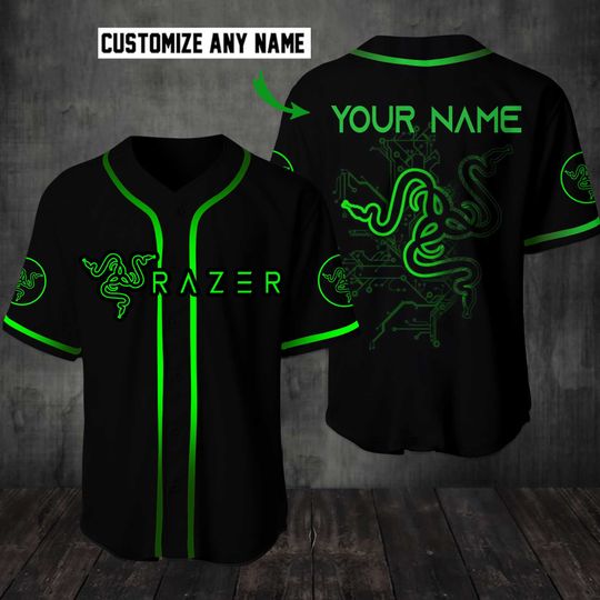 10 Razer Custom Name Baseball Jersey Shirt 1