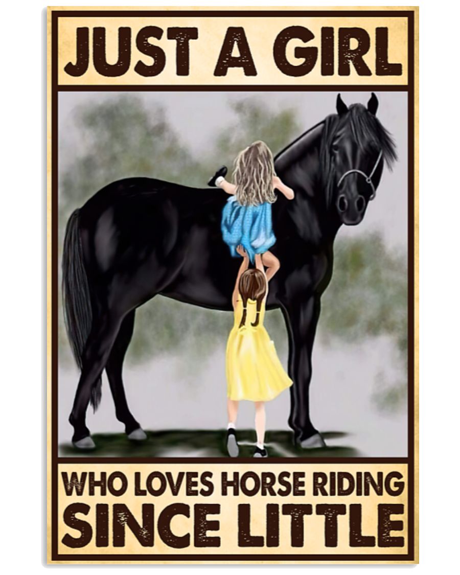 Just a girl who loves horse riding since little poster