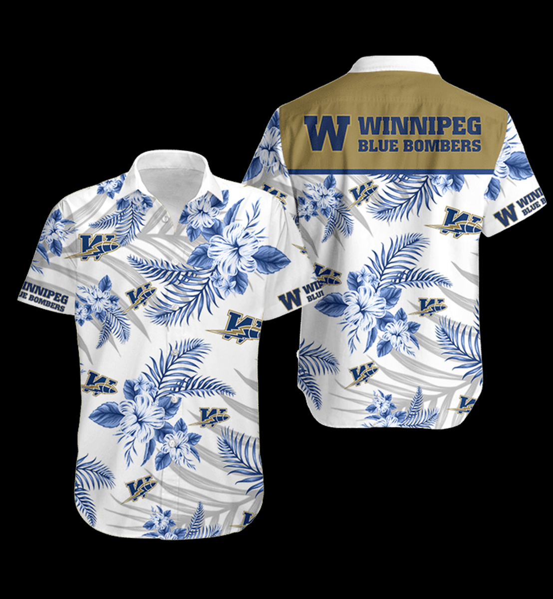9 Winnipeg Blue Bombers Hawaiian Shirt 1