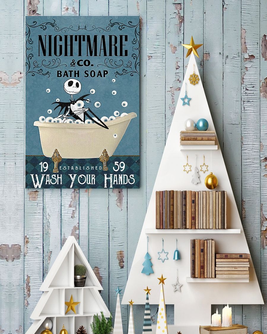 Jack Skellington Nightmare bath soap poster