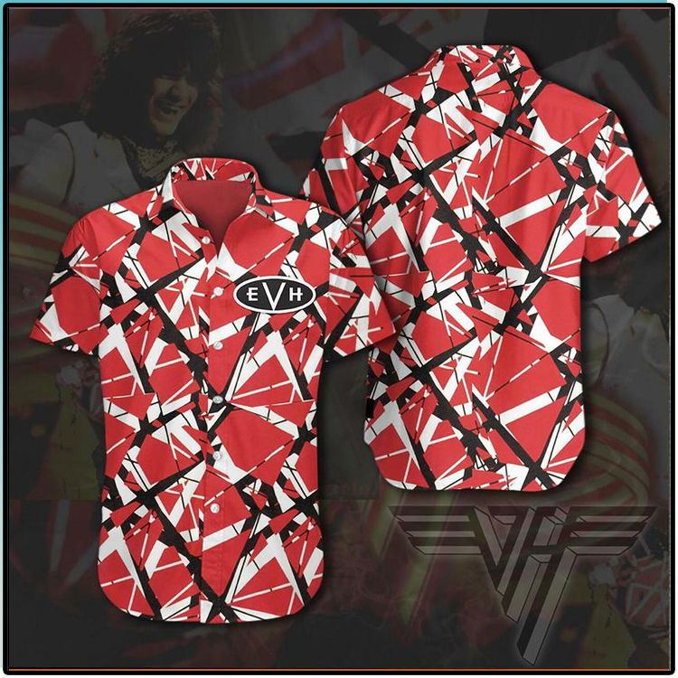 Eddie Van Halen Striped Hawaiian Shirt 3 Eddie Van Halen Striped Hawaiian Shirt1