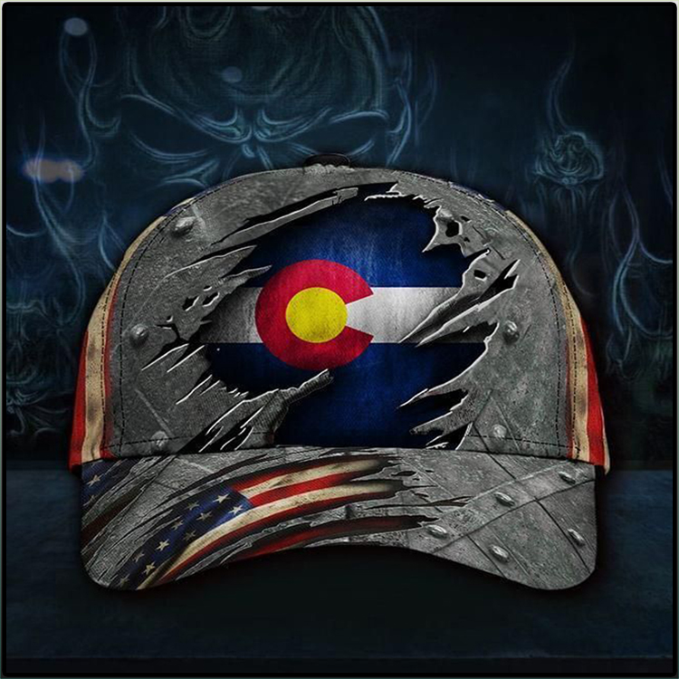 American Flag Colorado State Cap2