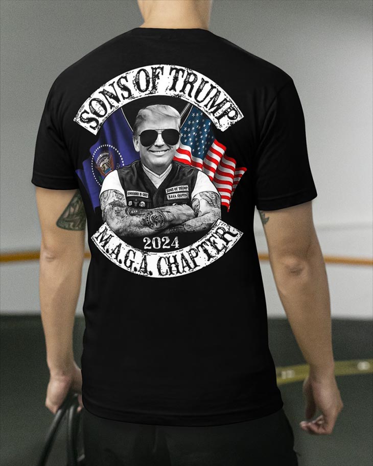 American Flag Sons Of Trump 2024 Maga Chapter shirt and hoodie 4 American Flag Sons Of Trump 2024 Maga Chapter Hoodie Shirt2