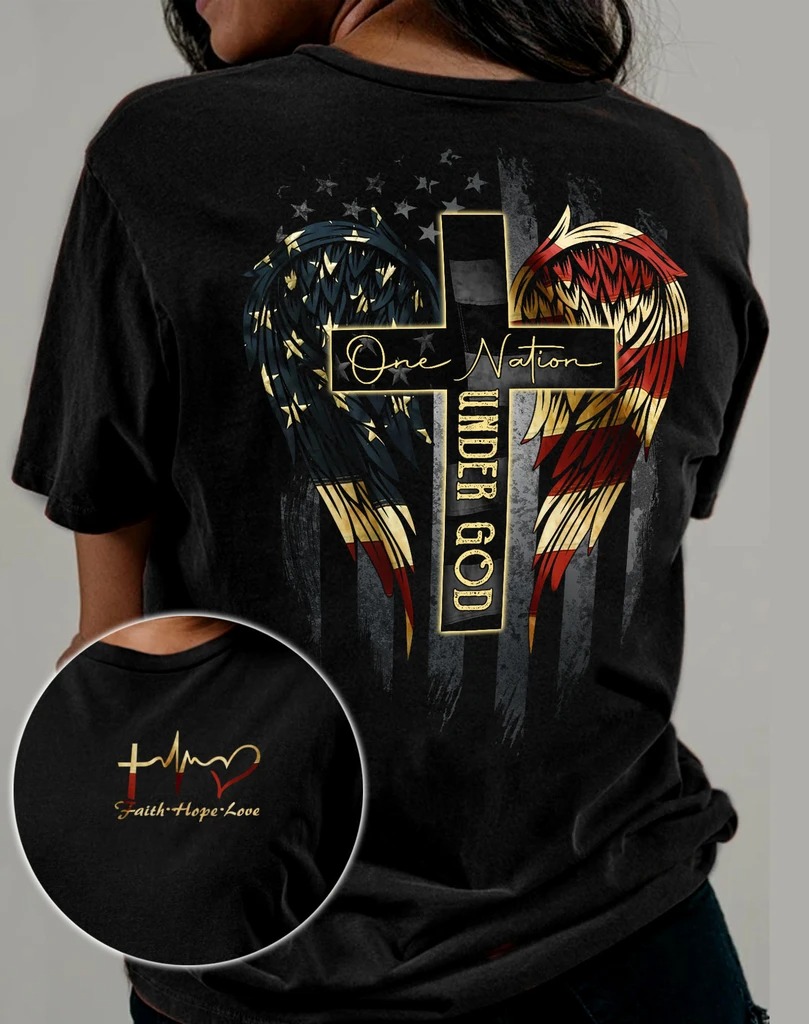 American Flag one nation under god 3D shirt