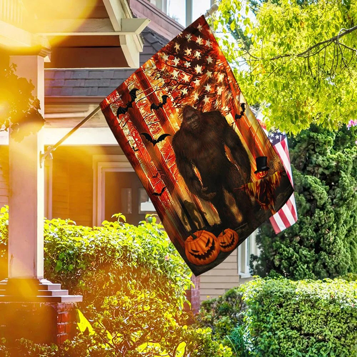 American Halloween Bigfoot Into The Forest Flag 3 American Halloween Bigfoot Into The Forest Flag1