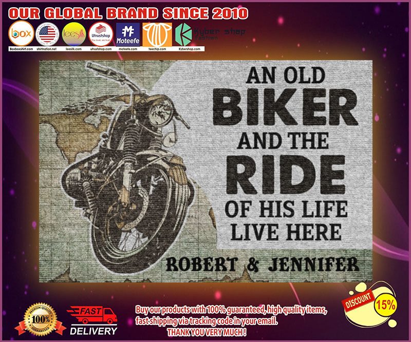 An old biker and the ride of his life live here doormat