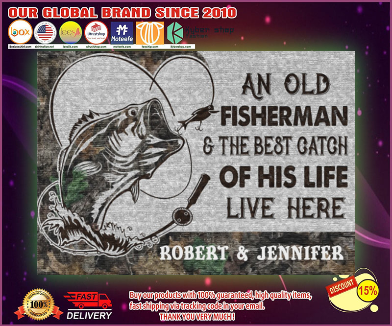An old fisherman and the best catch of his life live here poster