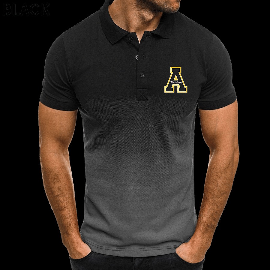 Appalachian State Mountaineers football men gradient polo shirt