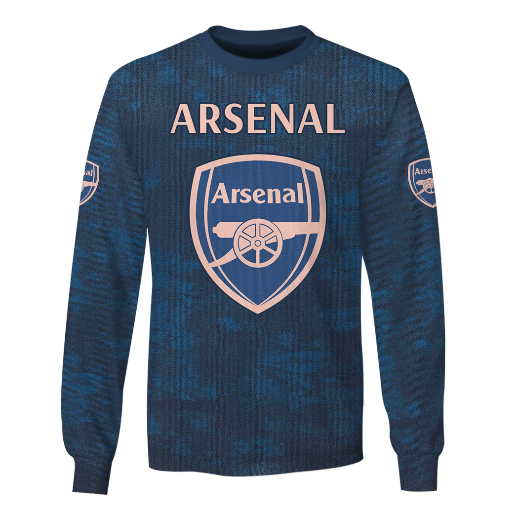 Arsenal custom 3d all over print hoodie and shirt 7 Arsenal custom 3d all over print hoodie and shirt 1