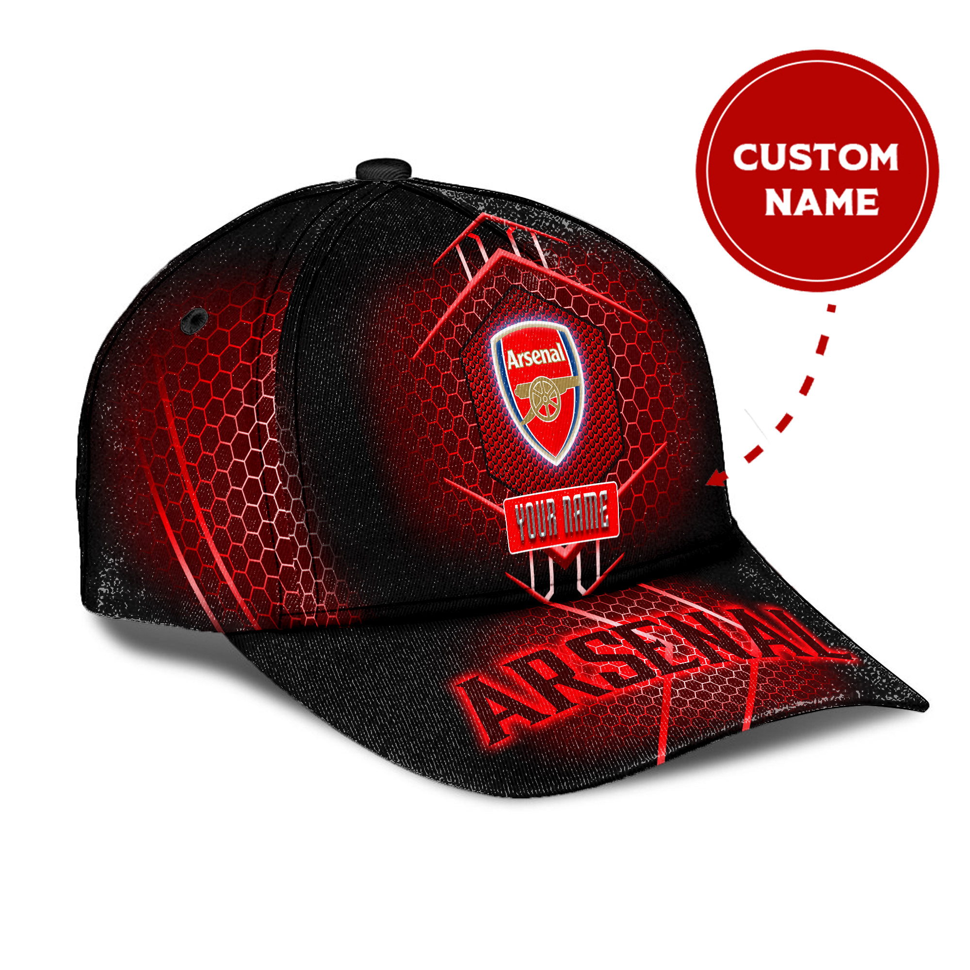 Arsenal custom name classic cap 2 Arsenal custom name classic cap 2