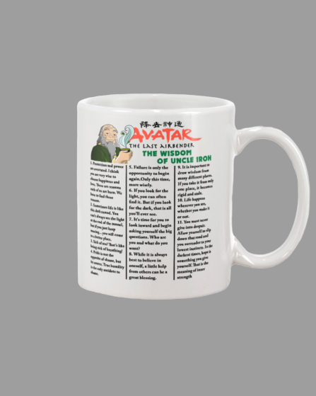 Avatar Mug Avatar The Last Airbender The Wisdom Of Uncle Iroh Coffee Mug Funny