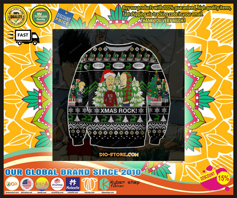 BEAVISBUTT HEADUGLYCHRISTMASSWEATER