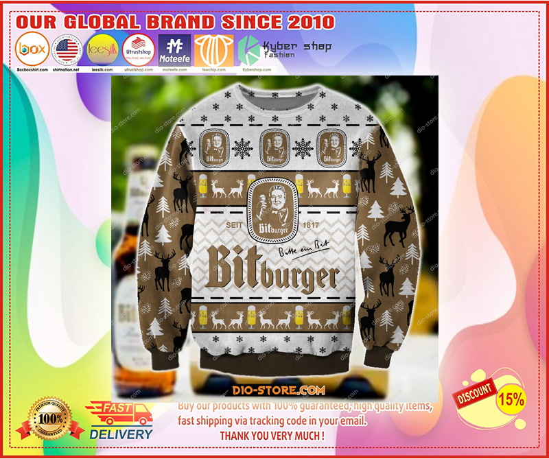 BITBURGER KNITTING PATTERN UGLY CHRISTMAS SWEATER
