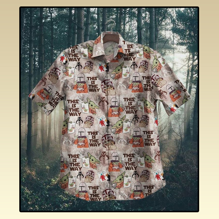 Baby Yoda This Is The Way Hawaiian Shirt 4 Baby Yoda This Is The Way Hawaiian Shirt2