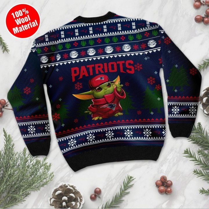 Baby Yoda love New England Patriots ugly sweater 3 Baby Yoda love New England Patriots ugly sweater 3