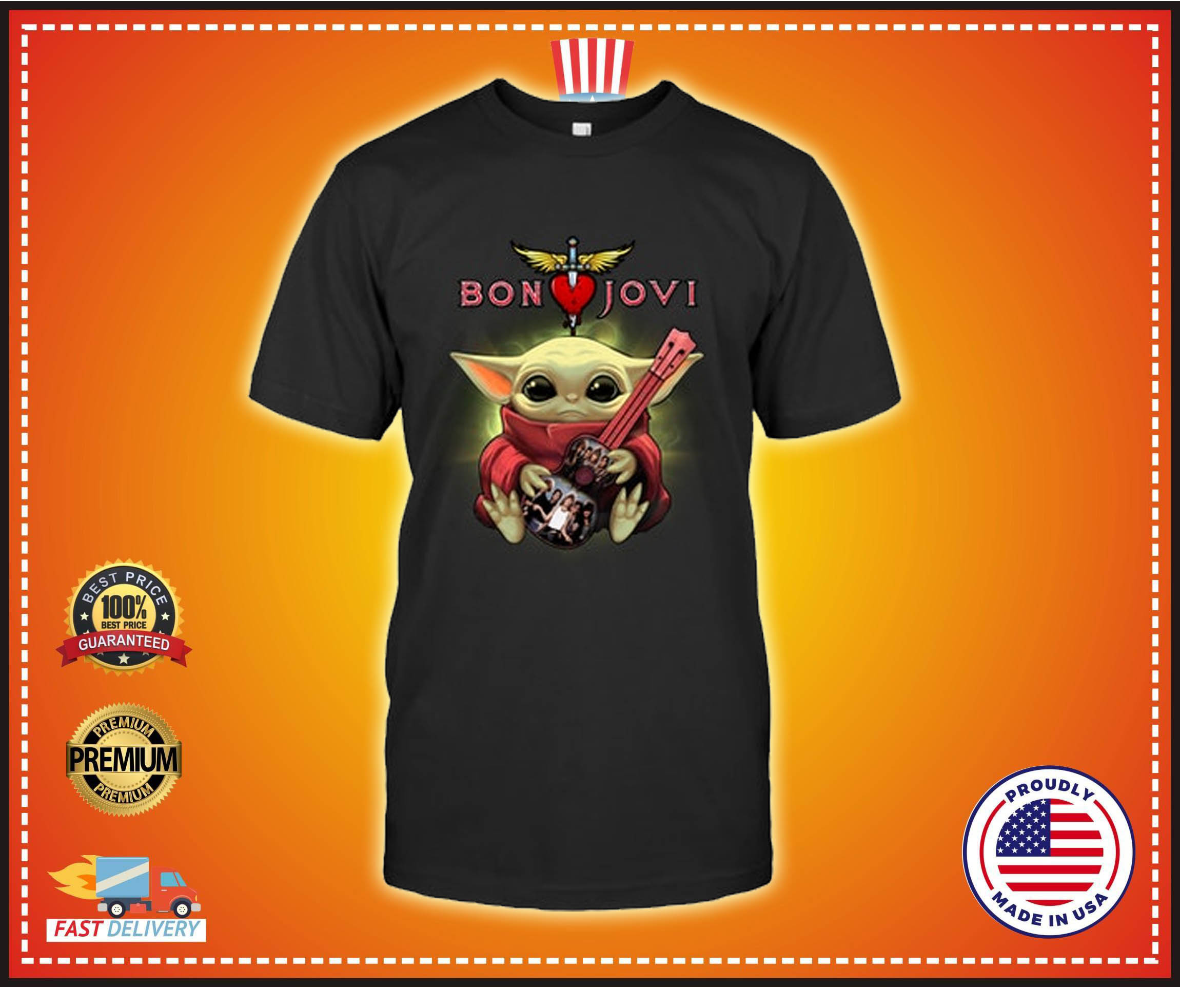 Baby yoda Bon Jovi shirt