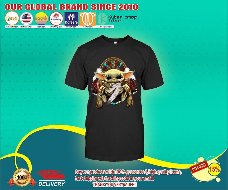 Baby yoda Native American shirt 4