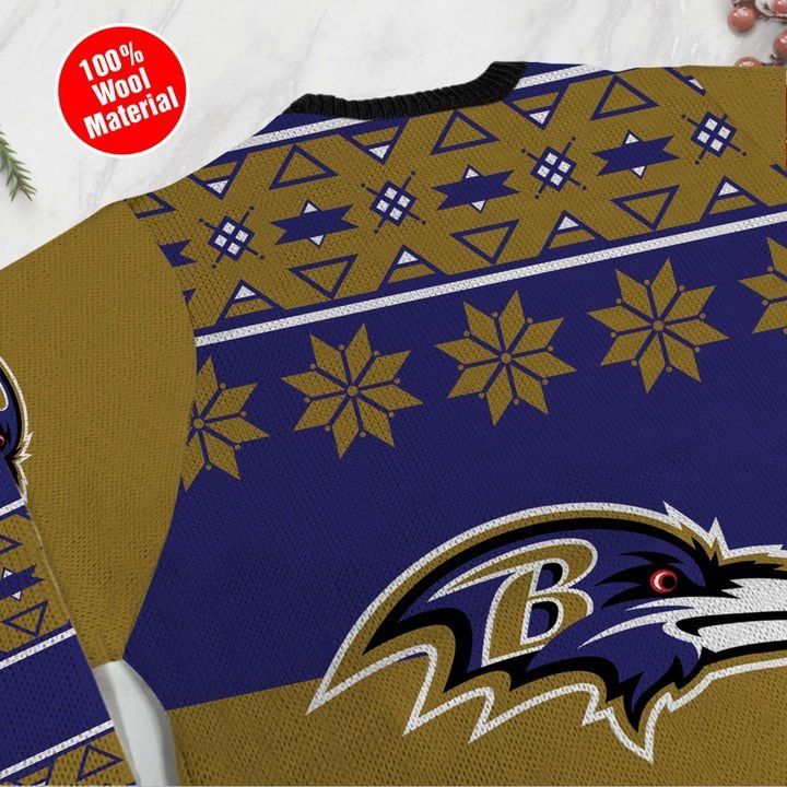 Baltimore ravens ugly Christmas sweater 4 Baltimore ravens ugly Christmas sweater 4