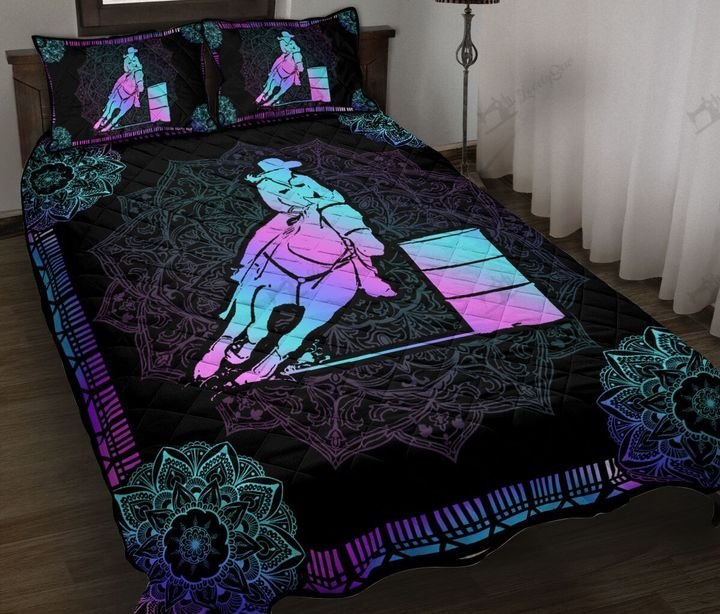 Barrel racing purple madala quilt