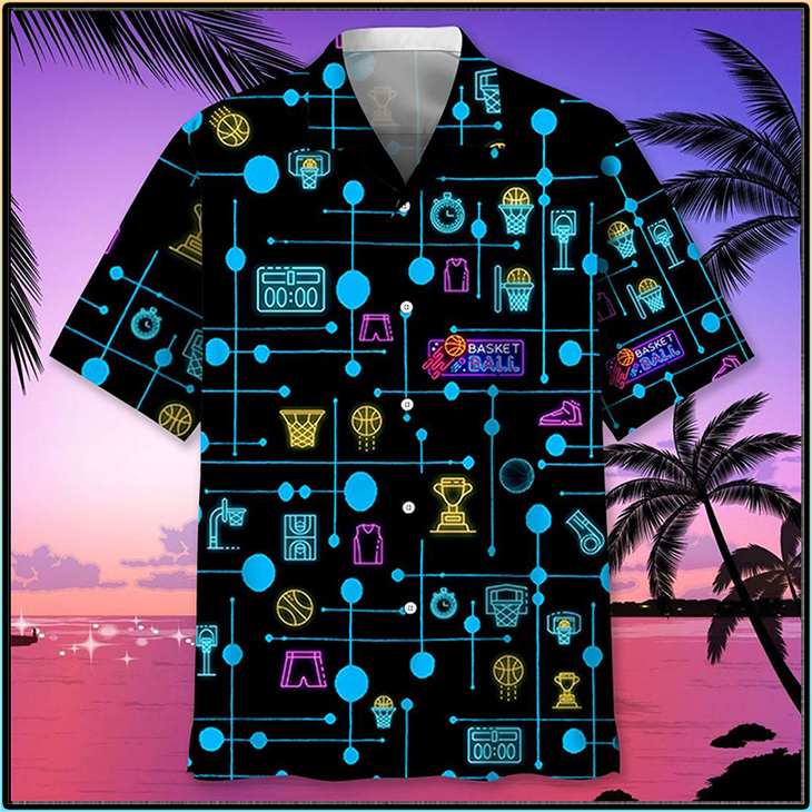 Basketball Set Neon Hawaiian Shirt 5 Basketball Set Neon Hawaiian Shirt3
