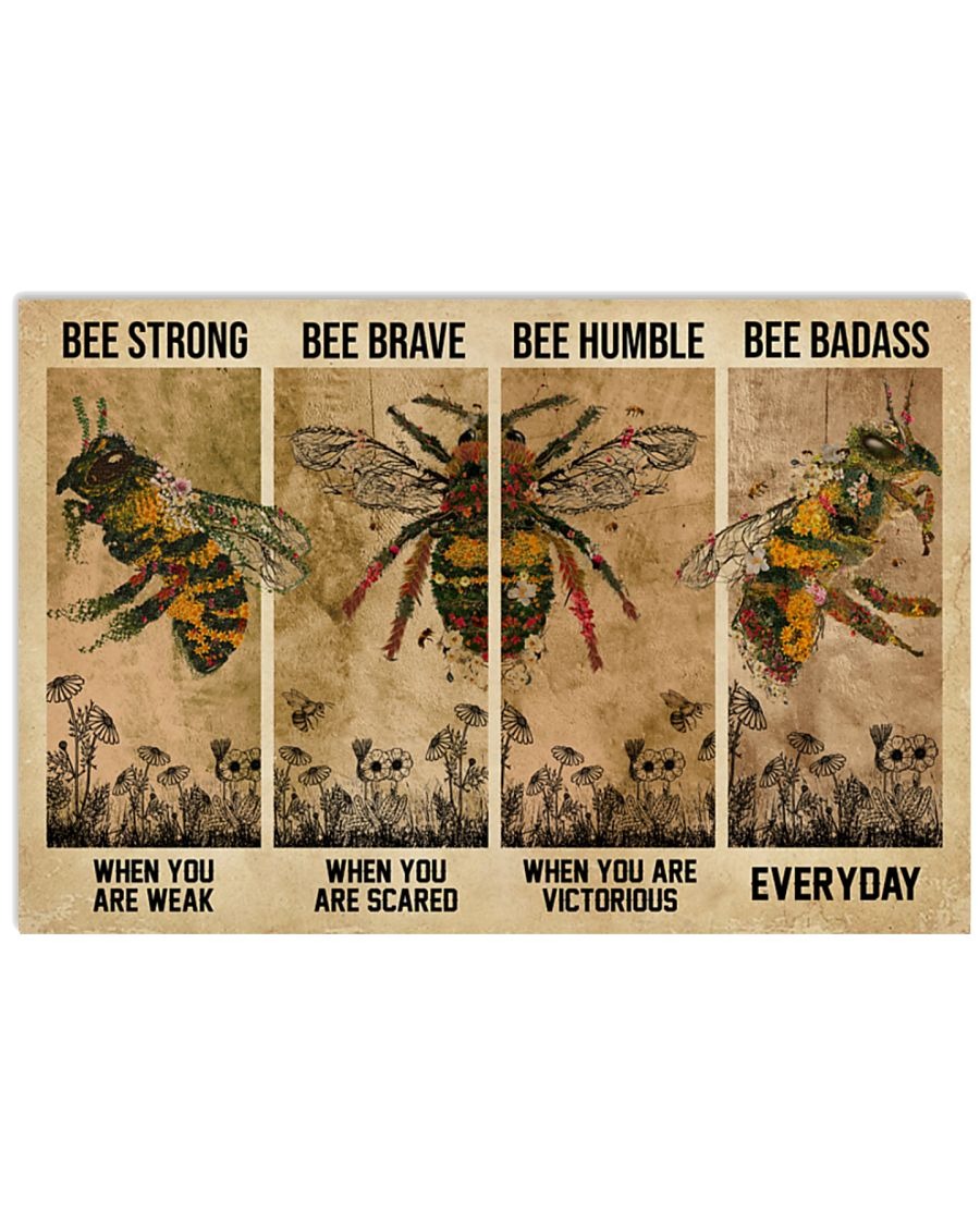 Bee strong when you are weak poster