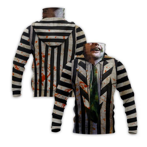 Beetlejuice 1988 Horror Movie 3D Hoodie Mask