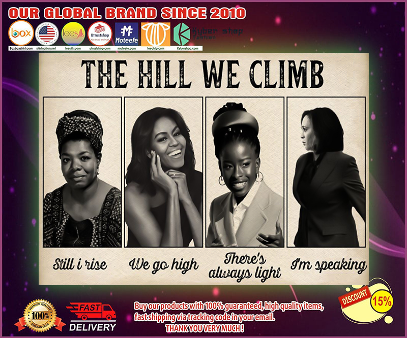 Black feminist The hill we climb poster 8 Black feminist The hill we climb poster