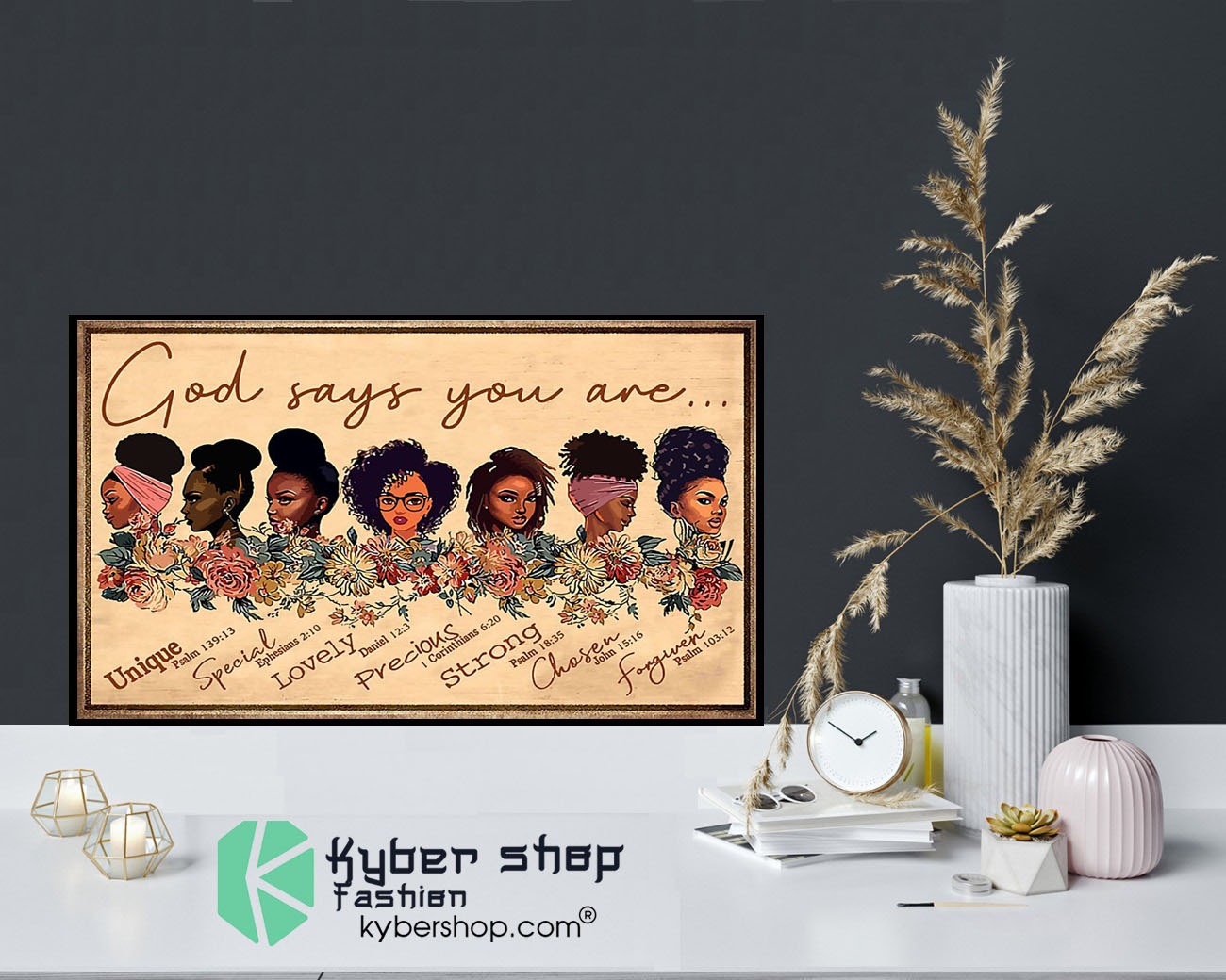 Black girl god says you are poster 9 Black girl god says you are poster9