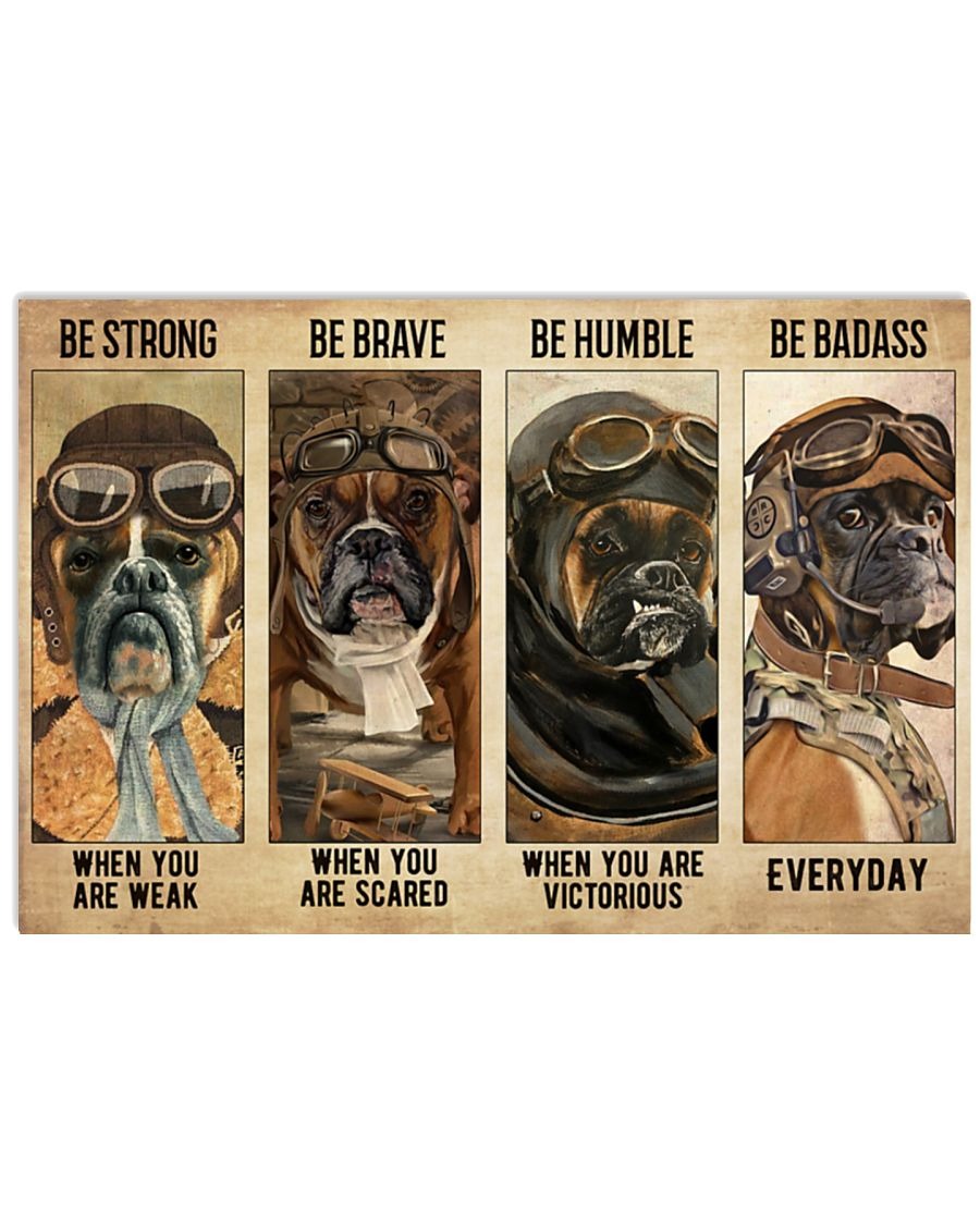 Boxer be strong when you are weak poster