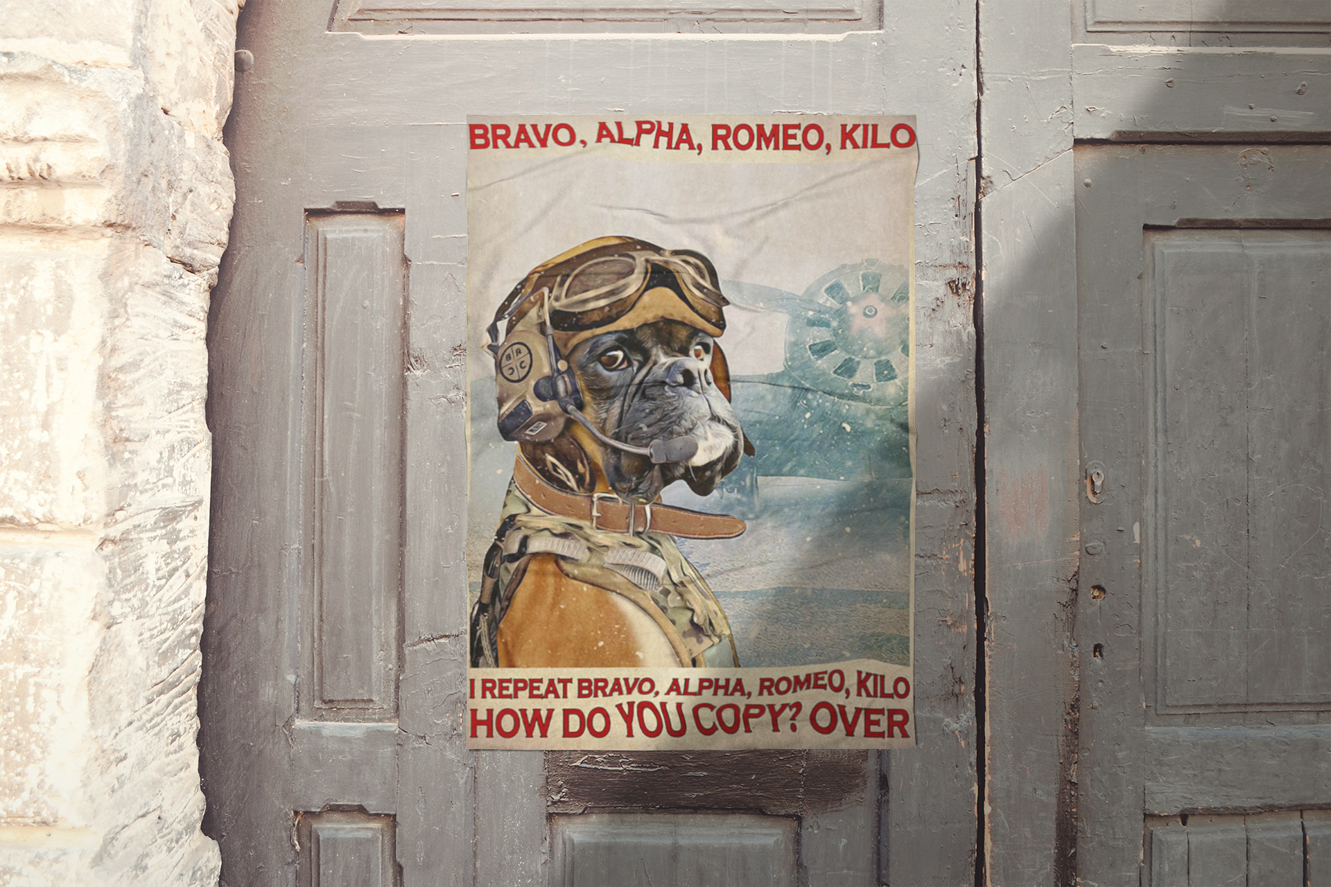 BoxerdogPilotbravoalpharomeokiloposter