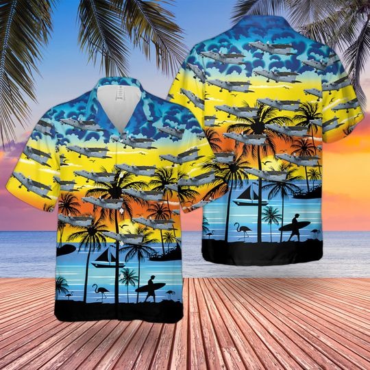 Britten norman defender hawaiian shirt 2 Britten norman defender hawaiian shirt 1