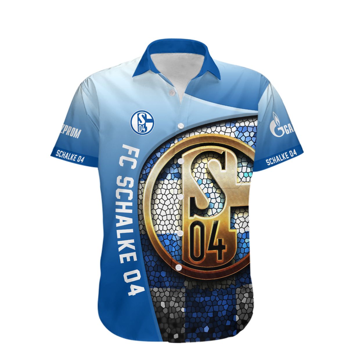 FC Schalke 04 Hawaiian shirt 2 FC Schalke 04 Hawaiian shirt 1