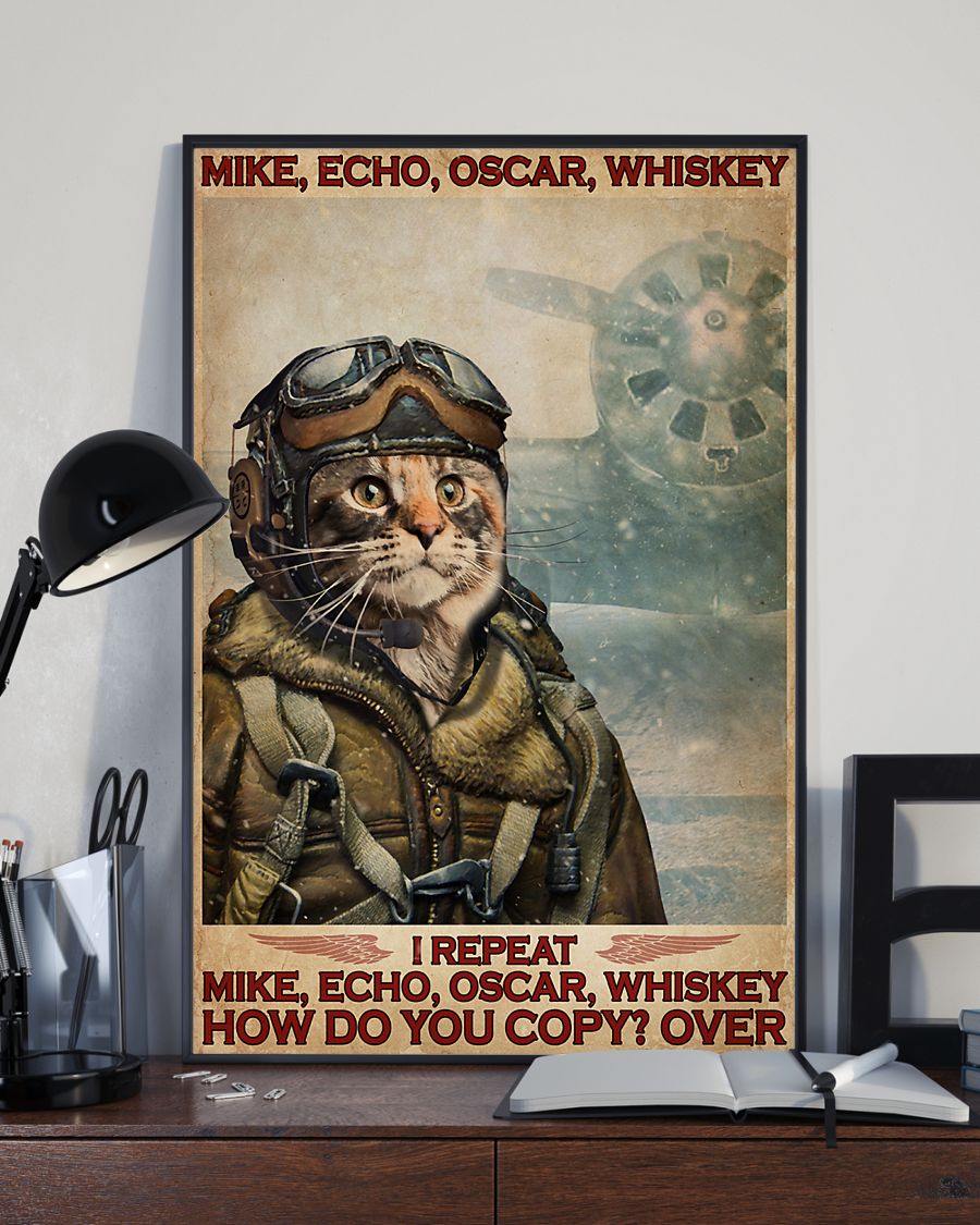 Cat I repeat mike echo oscar whiskey how do you copy over poster 1 Cat I repeat mike echo oscar whiskey how do you copy over poster