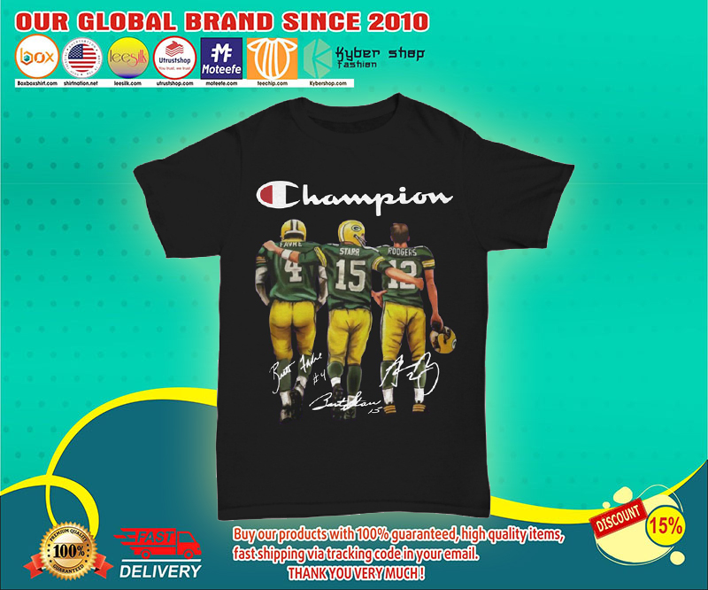 Champion Green Bay Packers favre starr rodgers shirt