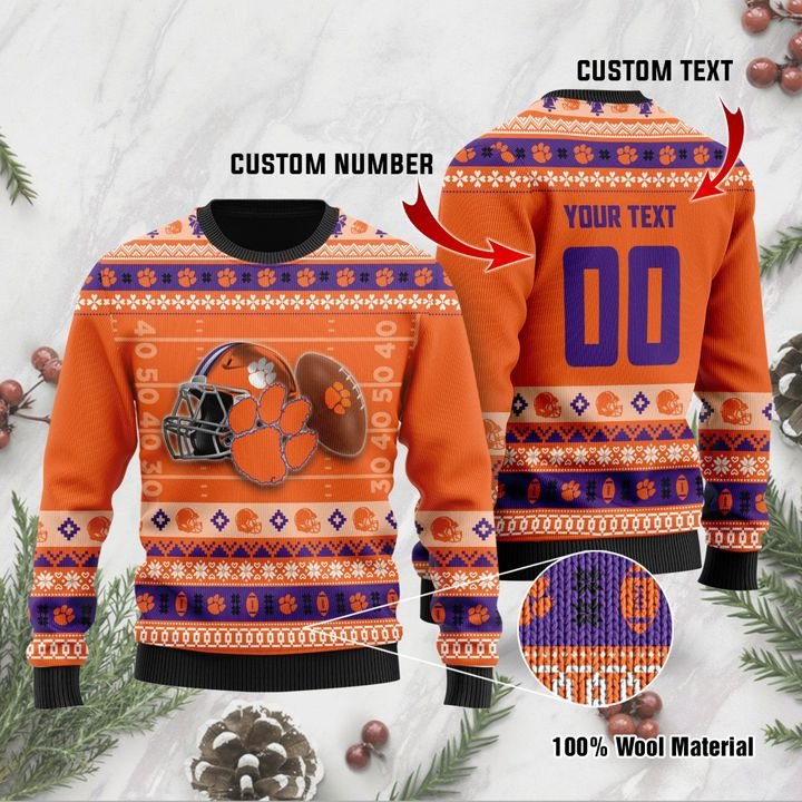 Clemson Tigers Custom Ugly Christmas Sweater 1