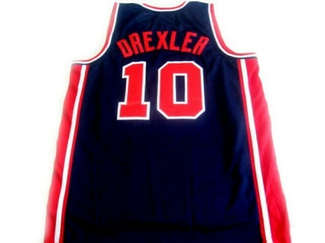 TOP 10 Best of style 17/8 3 Clyde Drexler 10 Team Usa Basketball Jersey Navy Blue