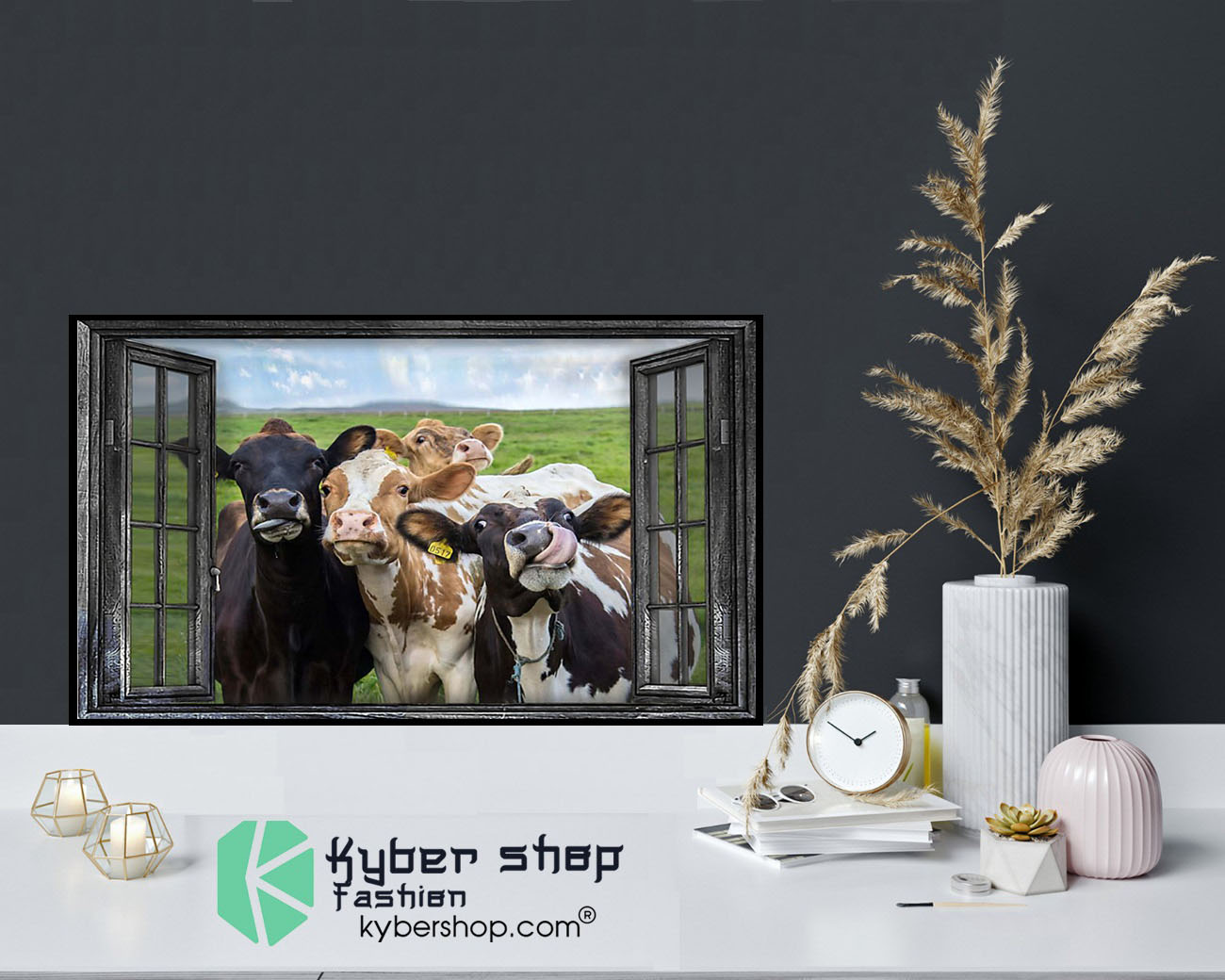 Cow poster window 1 Cow poster window9