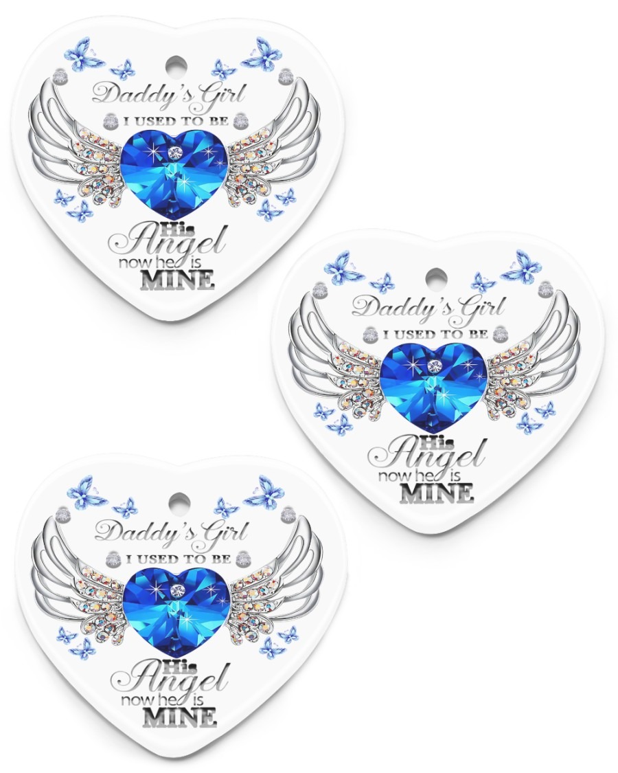 Daddy's girl I used to be his angel now he is mine ornament