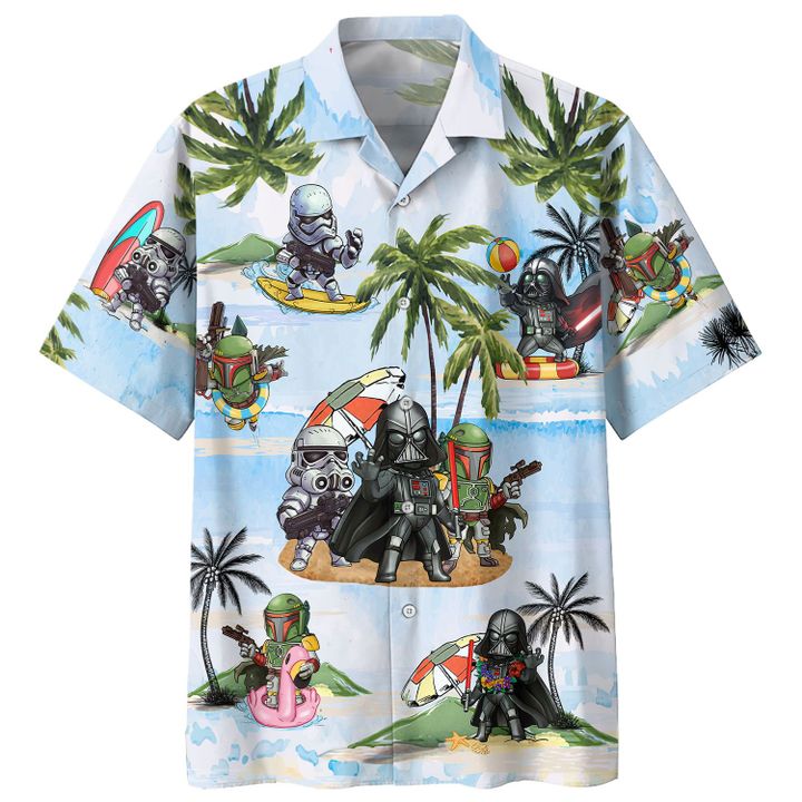 Darth Vader Boba Fett Stormtrooper Hawaiian Shirt 10 Darth Vader Boba Fett Stormtrooper Hawaiian Shirt 1