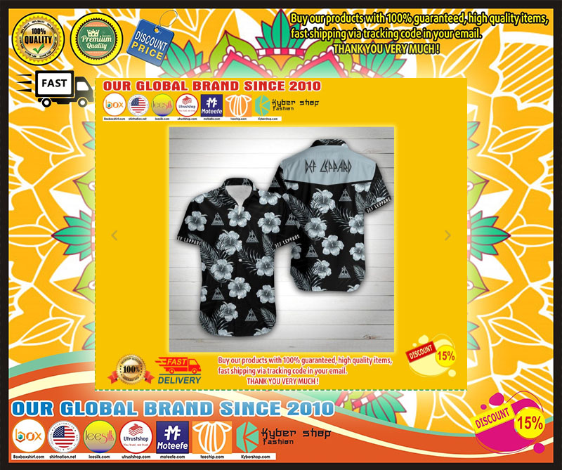 Def leppard floral hawaiian shirt 8 Def leppard floral hawaiian shirt