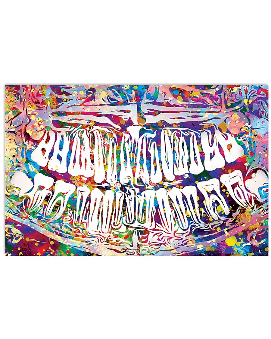 Dentist colorful x-ray poster 1 Dentist colorful ray poster