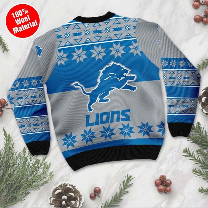 Detroit Lions ugly Christmas sweater 4 Detroit Lions ugly Christmas sweater 2