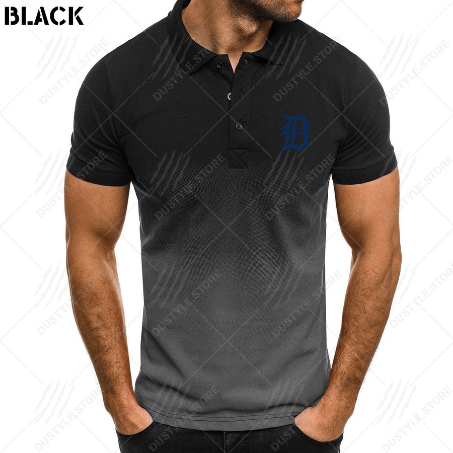 Detroit Tigers Men Gradient Polo shirt