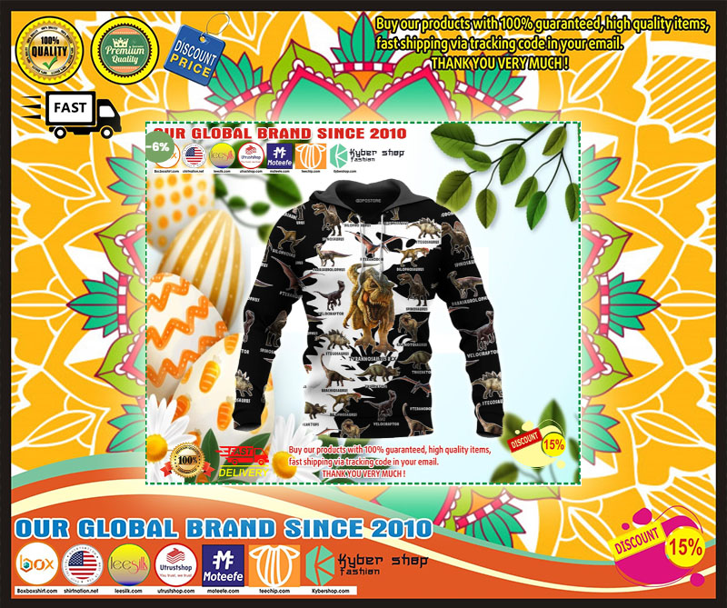 DinosaurartDalloverprintedhoodie