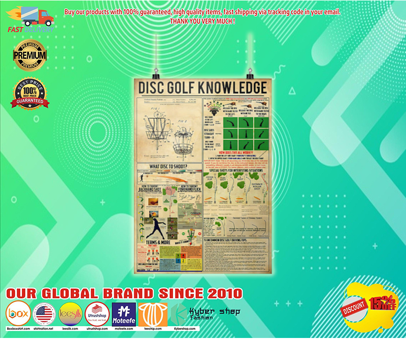Disc golf knowledge poster