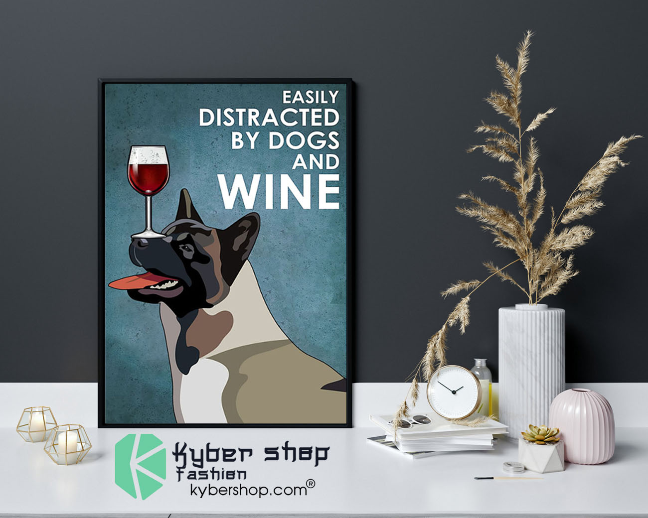 Dog american akita easily distracted by dogs and wine poster 7 Dog american akita easily distracted by dogs and wine poster9