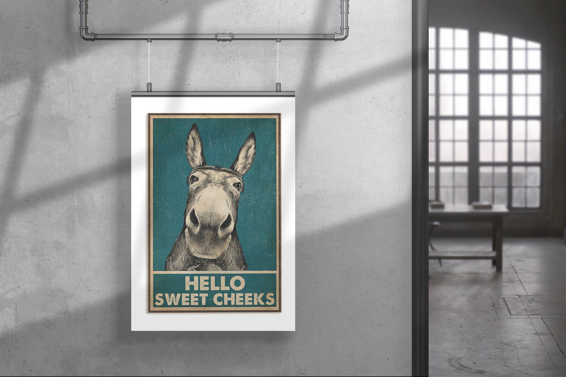 Donkey Hello Sweet Cheeks poster