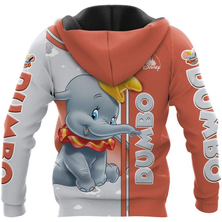 Dumbo Elephant 3D all over print Hoodie 3 Dumbo Elephant 3D all over print Hoodie 1