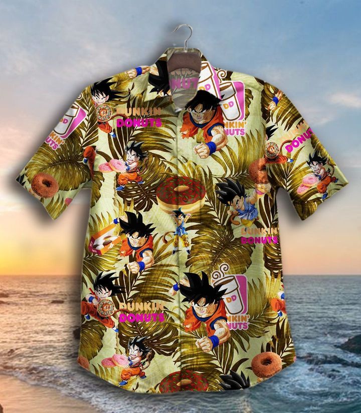 Dunkin Donuts Son Goku Hawaiian Shirt